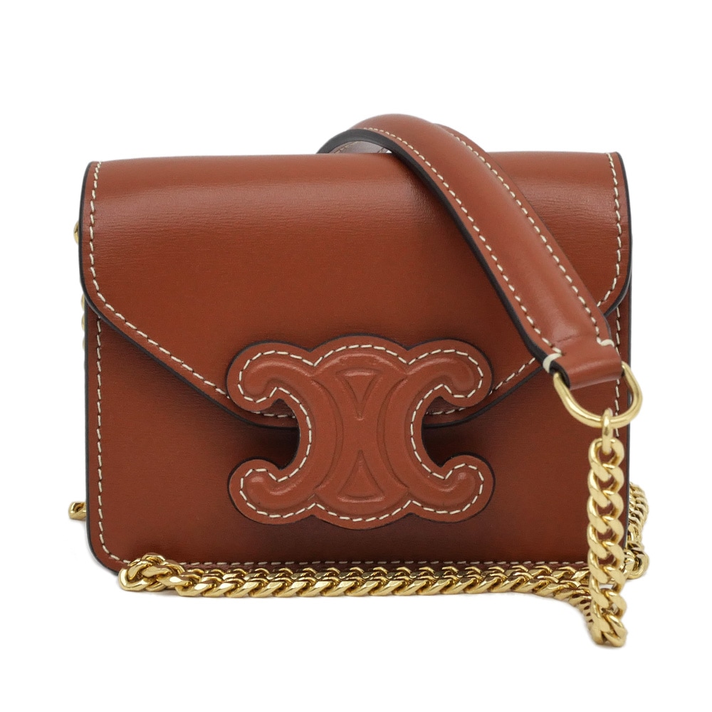 ̾ۡCELINEۥ꡼ ȥꥪ դ ɥۥ 10J743DPV.04LU  ֥饦 쥶 ɥ ʪ ߥ˥Хå̤ѡۡš