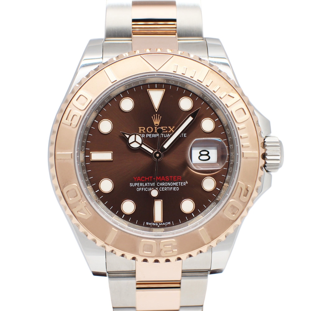 【名古屋】【ROLEX】ロレックス ヨットマスター 40 116621 ランダム チョコレート SS RG 自動巻き メンズ 保証書付き 2019年【中古】