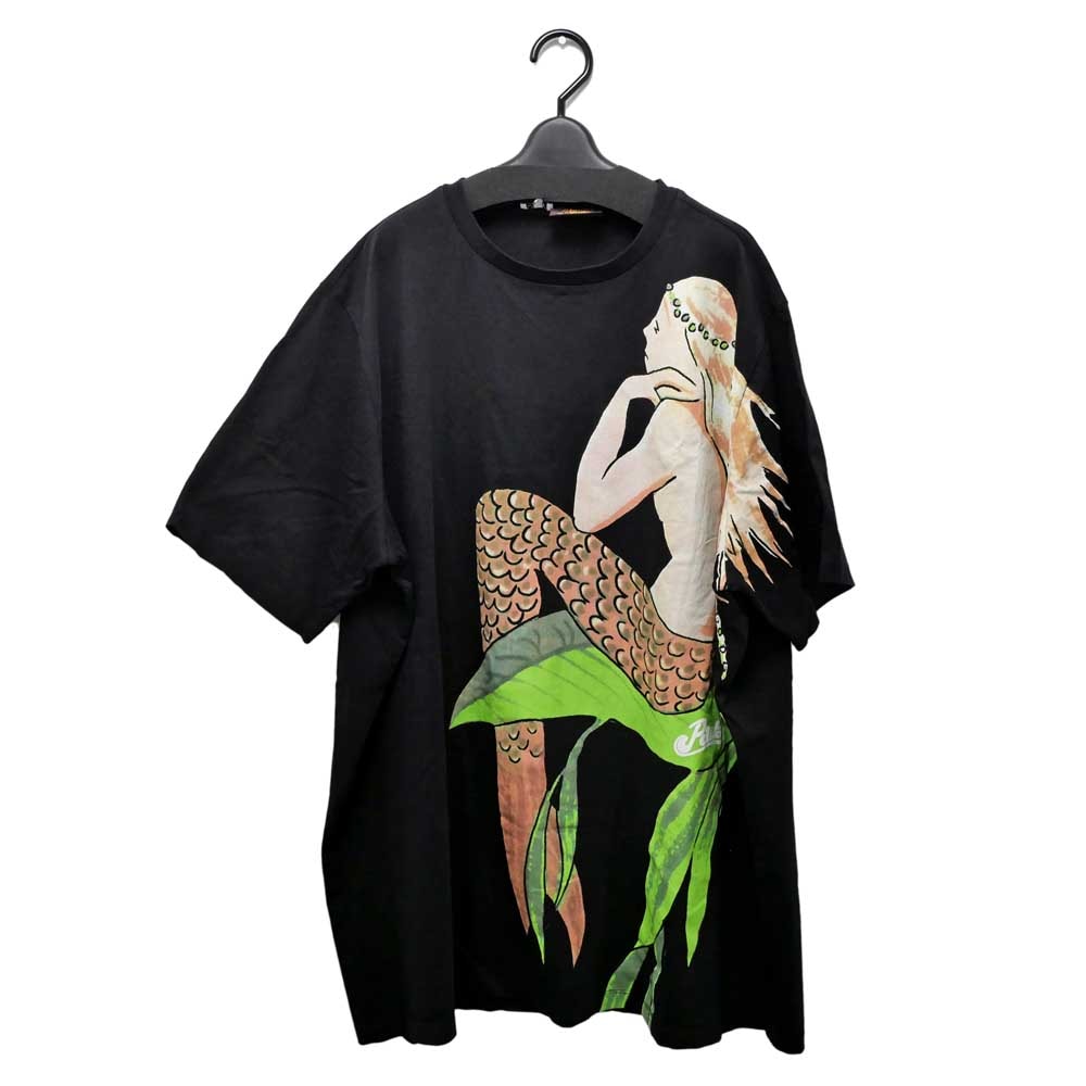 【名東】【LOEWE】ロエベ オーバーサイズTシャツ マーメイド パウラズイビザ 半袖 ブラック 黒 Mサイズ コットン レディース 女 アパレル【中古】