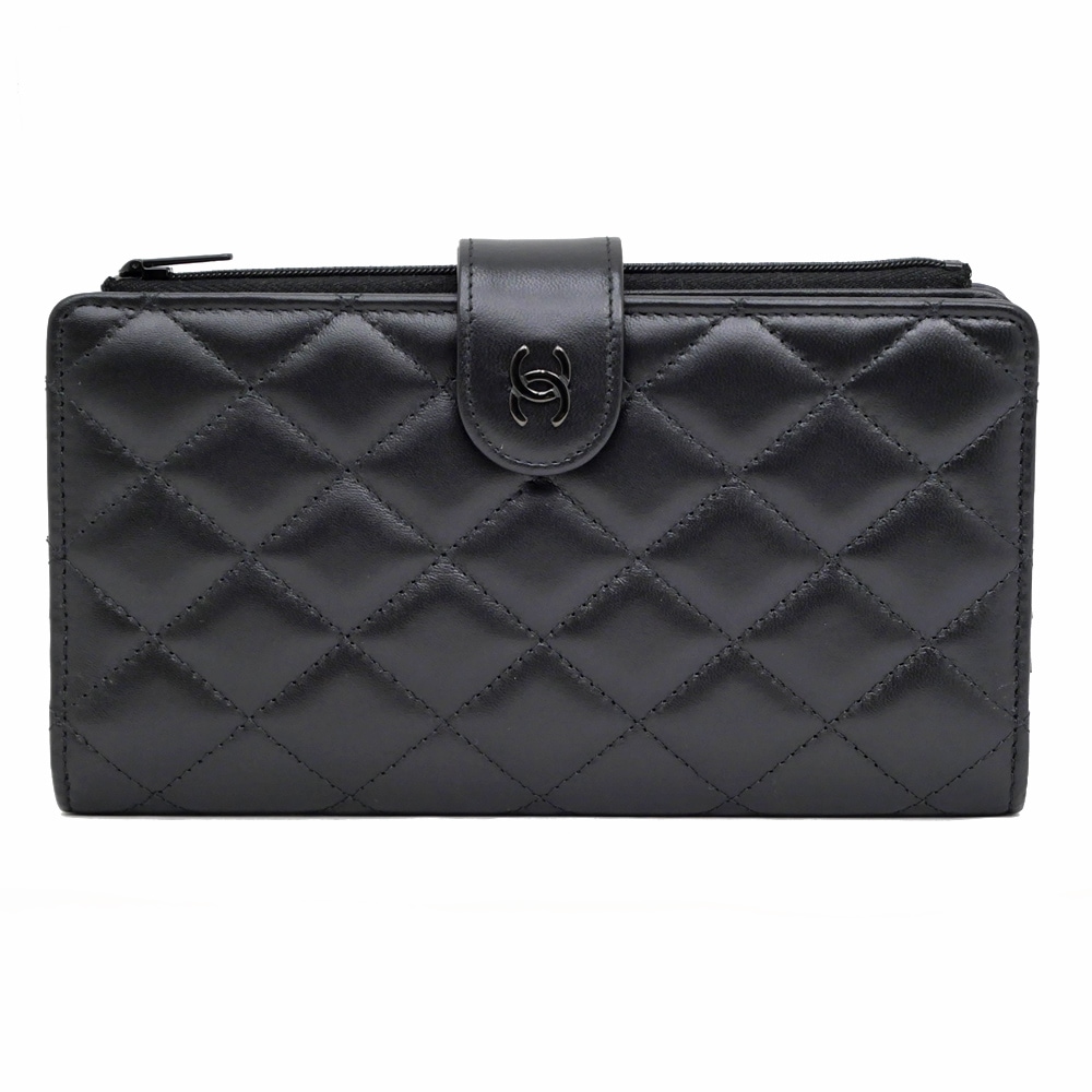 CHANEL マトラッセ　長財布 黒 CHANEL シャネル 財布 マトラッセ レディース ブランド 長財布