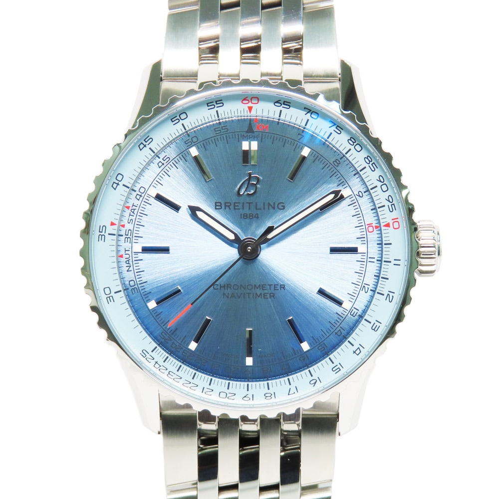 �ڿ���SALE�ۡ�̾�Ų��ۡ�BREITLING�ۥ֥饤�ȥ�� �ʥӥ����ޡ� �����ȥޥ��å�41 A17329171C1A1 �������֥롼 ��ư�� SS ��� �ӻ��ס���š�