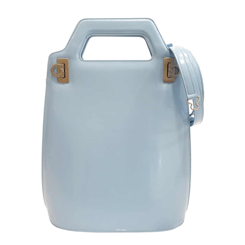 �ڿ���SALE�ۡڱɡۡ�FERRAGAMO�ۥե��饬�� �ϥ�ɥХå� 2WAY ���� ��������� DH21 3483 �쥶�� �饤�ȥ֥롼 �忧 ����С���� ��ǥ����� ���� �� ��¸������ �����������ȥ�åס���š�