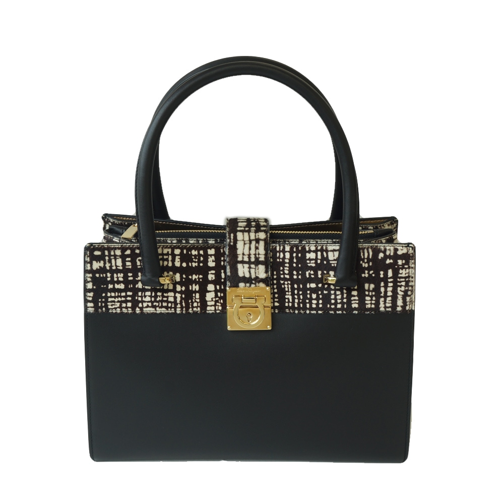 �ڿ���SALE�ۡڱɡۡ�FERRAGAMO�ۥե��饬�� �ϥ�ɥХå� �쥶�� �ϥ饳 ��������� �֥�å� �� ��Ļ�� ������ɶ�� �� ��ǥ����� ����¾����š�