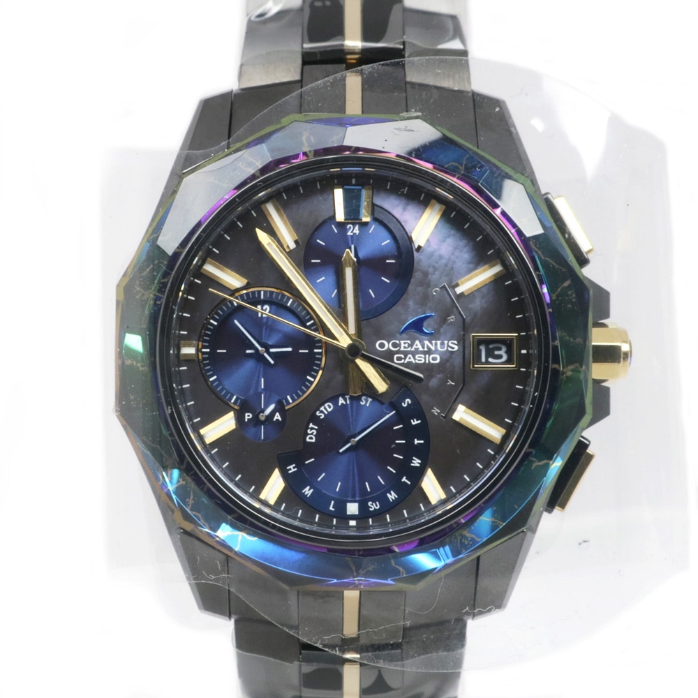 ̾ۡCASIOۥ OCEANUS Manta ʥ20ǯǰǥ 100ܸ OCW-S6000BVS-1AJR ʥ ޥ  ֥롼 ʥ ȥ顼   ӻסڿʡ̤ۡѡۡš