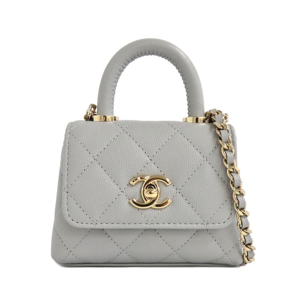シャネル CHANEL マイクロ ココハンドル AP4245 キャビアスキン マトラッセ シルバー トップハンドル 未使用 バッグ 楽天市場】【栄】【セール ~11/7】【CHANEL】シャネル バッグ ココ