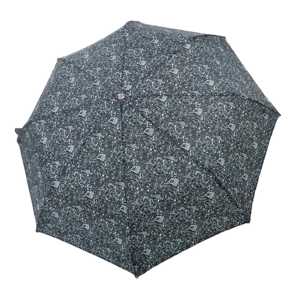 名古屋】【CHANEL】シャネル 折り畳み傘 総柄 ブラック ココマーク