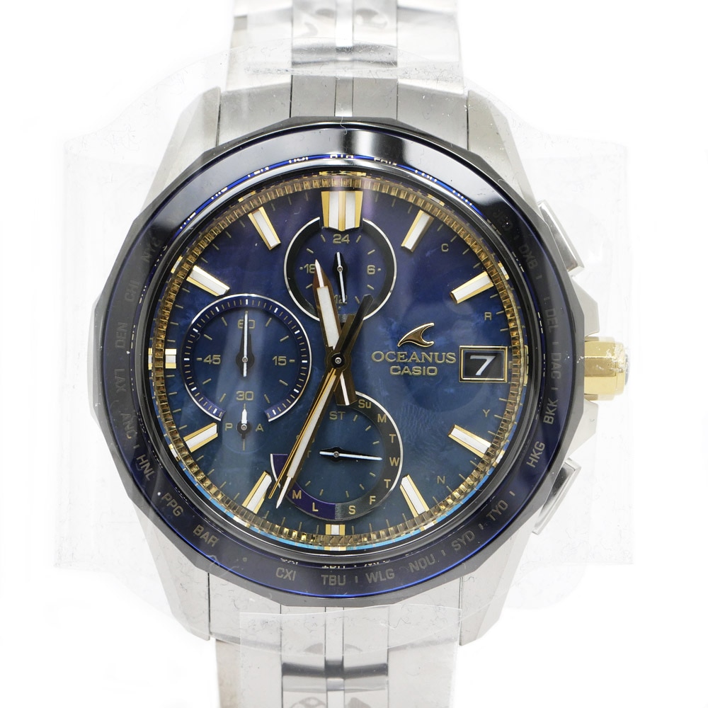 ̾ۡCASIOۥ OCEANUS Manta å50ǯǰǥ 600ܸ OCW-S7000SS-2AJR ʥ ޥ  ֥롼 ʥ ȥ顼   ӻסڿʡ̤ۡѡۡš