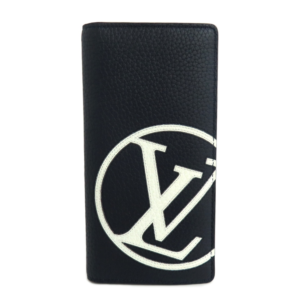 ��̾�Ų��ۡ�LOUIS VUITTON�ۥ륤�����ȥ� �ݥ�ȥե����桦�֥饶 M67741 LV�������� ����ޤ�Ĺ���� �ȥ���쥶�� ����ǥ����֥롼 �ͥ��ӡ��� �ķ� ��󥺡���š�