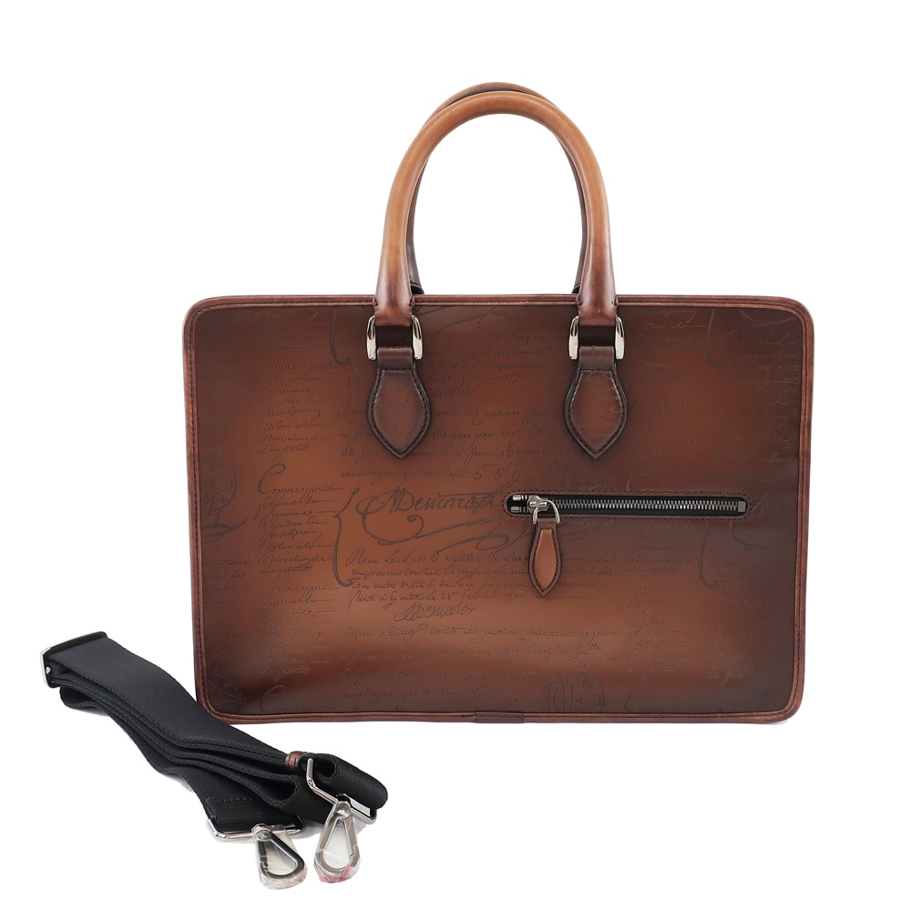 �ڿ���SALE�ۡ�ŷ��ۡ�BERLUTI�ۥ٥��åƥ� �֥꡼�ե����� ���󥸥塼�� 2WAY �֥饦�� ����С���� �㿧 �쥶�� �� �ӥ��ͥ��Хå� ��󥺡���š�