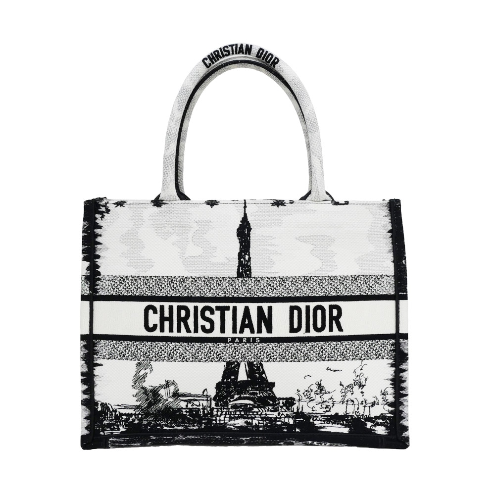 名東】【CHRISTIAN DIOR】ディオール ブックトート エッフェル塔