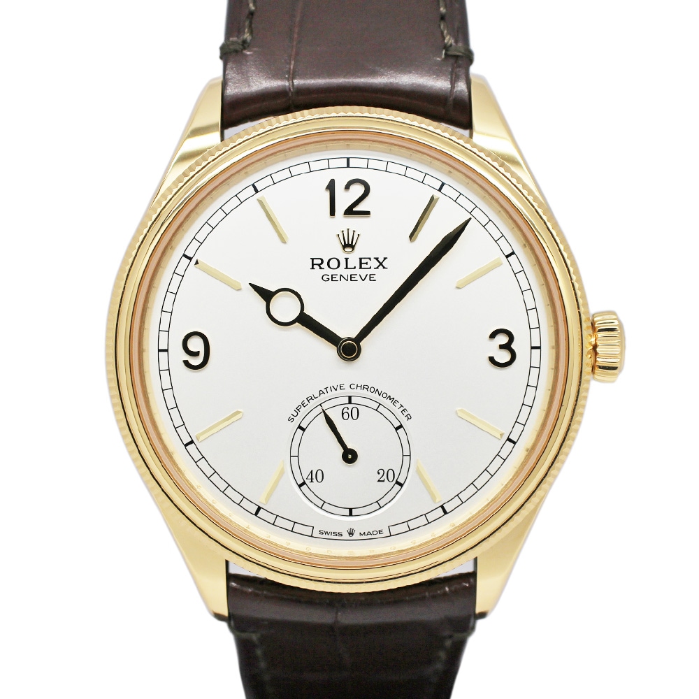 【名古屋】【ROLEX】ロレックス 1908 52508 ランダム インテンスホワイト YG 革 自動巻き メンズ 保証書付き 2024年【中古】