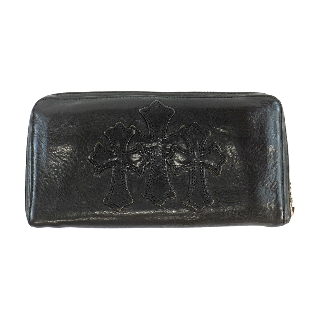 ��ŷ��ۡ�CHROME HEARTS�ۥ�����ϡ���REC F ZIP ���᥿�꡼������ �ѥå� �饦��ɥ��å� ���������å� �쥶�� �֥�å� Ĺ���� ��󥺡���š�