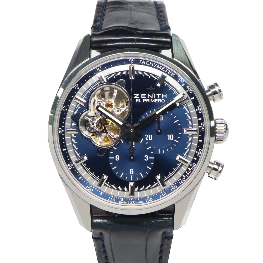 ��̾�Ų��ۡ�ZENITH�ۥ��˥� �����Υޥ����� ���롦�ץ��� �����ץ� 03.20416.4061/51.C700 �֥롼 SS �쥶�� ��ư�� ����ӻ��� �ˡ���š�
