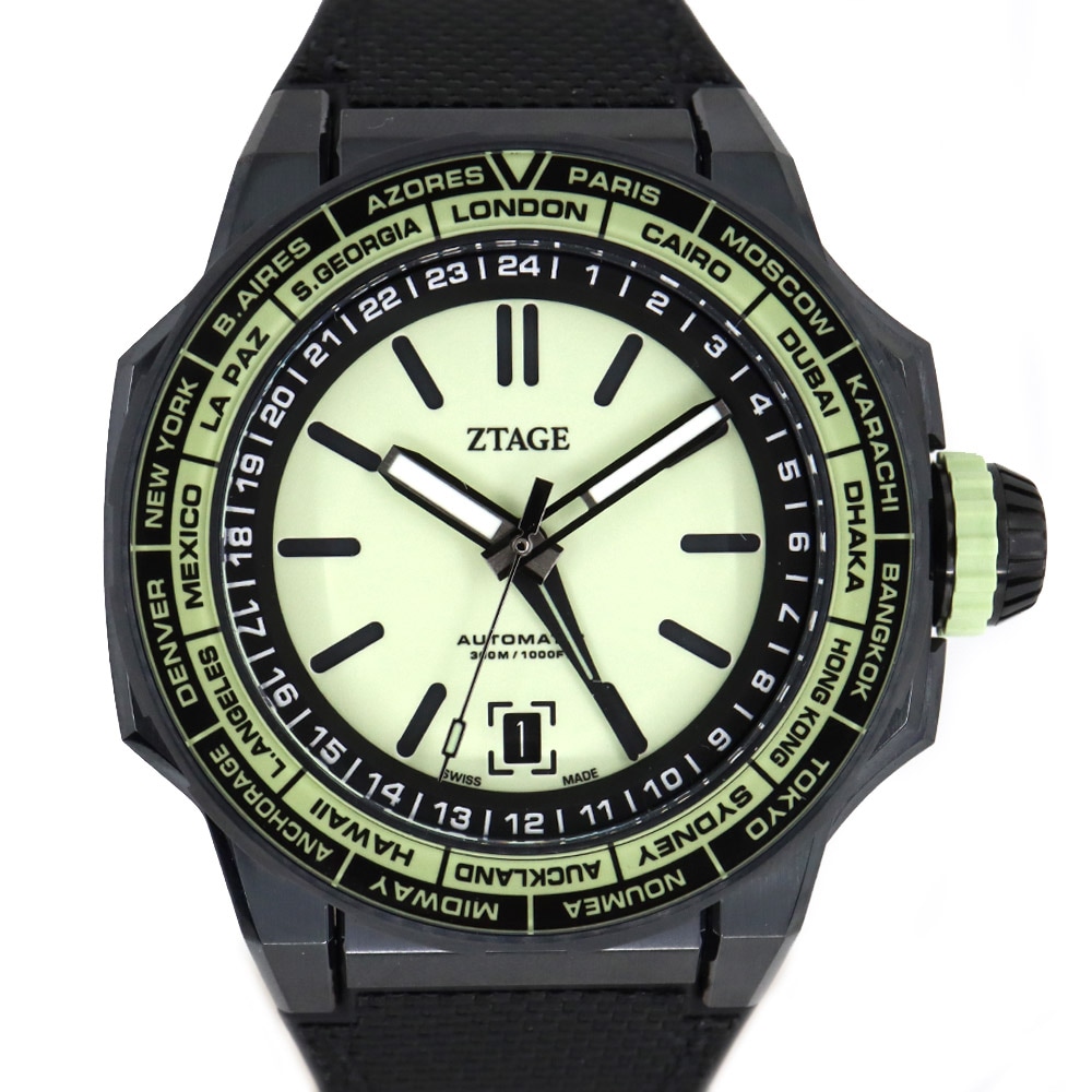 希少ドリアデ オスカートゥスケ アストロラビオ テーブル 80's ヴィンテージ 栄】【セール~】【ZTAGE】ステージ オーロラ 24-0562 グリーン 腕時計