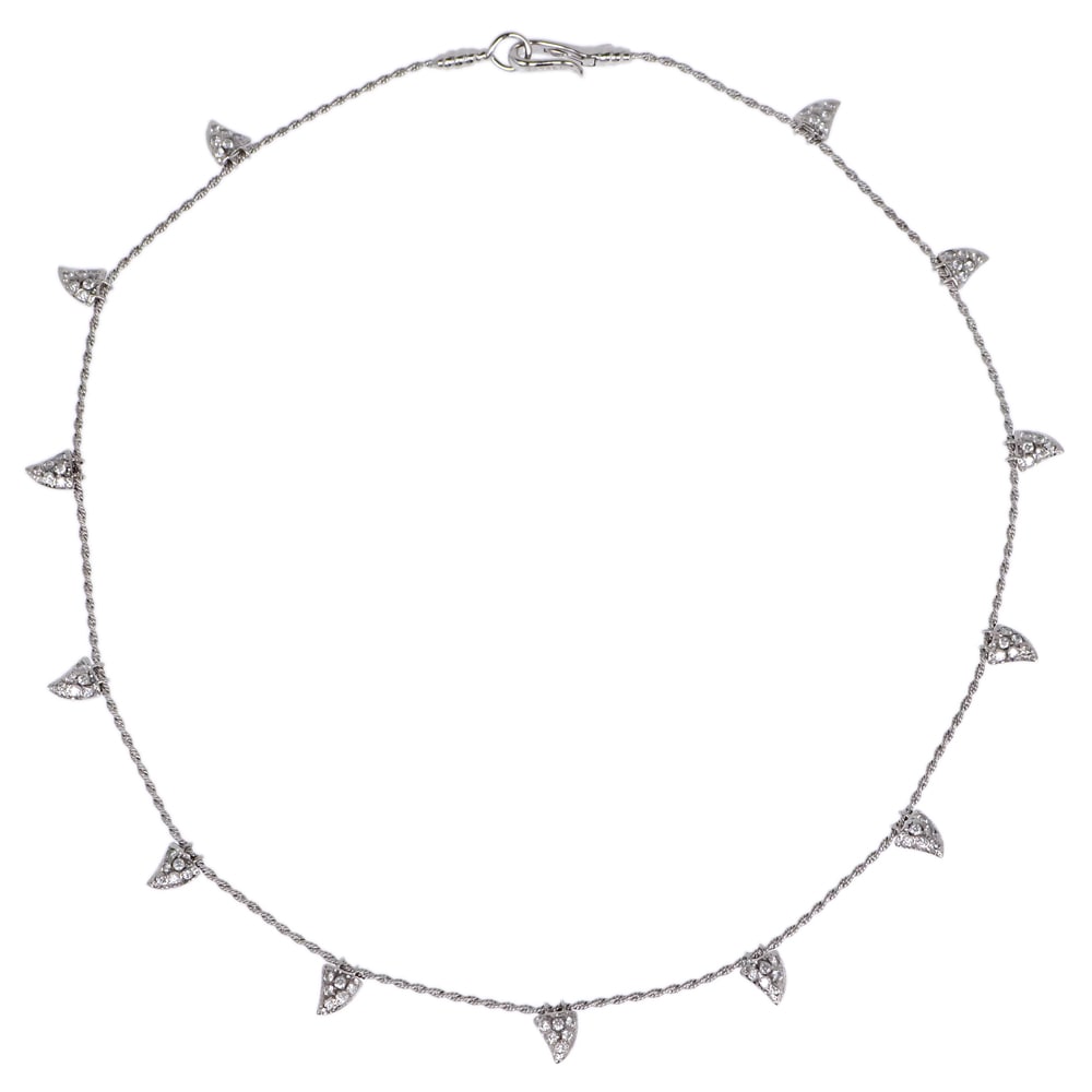 ̾ۡTASAKIĺ꿿  thorns  ͥå쥹 750WG ۥ磻ȥ  2.17ct 43cm 奨꡼š
