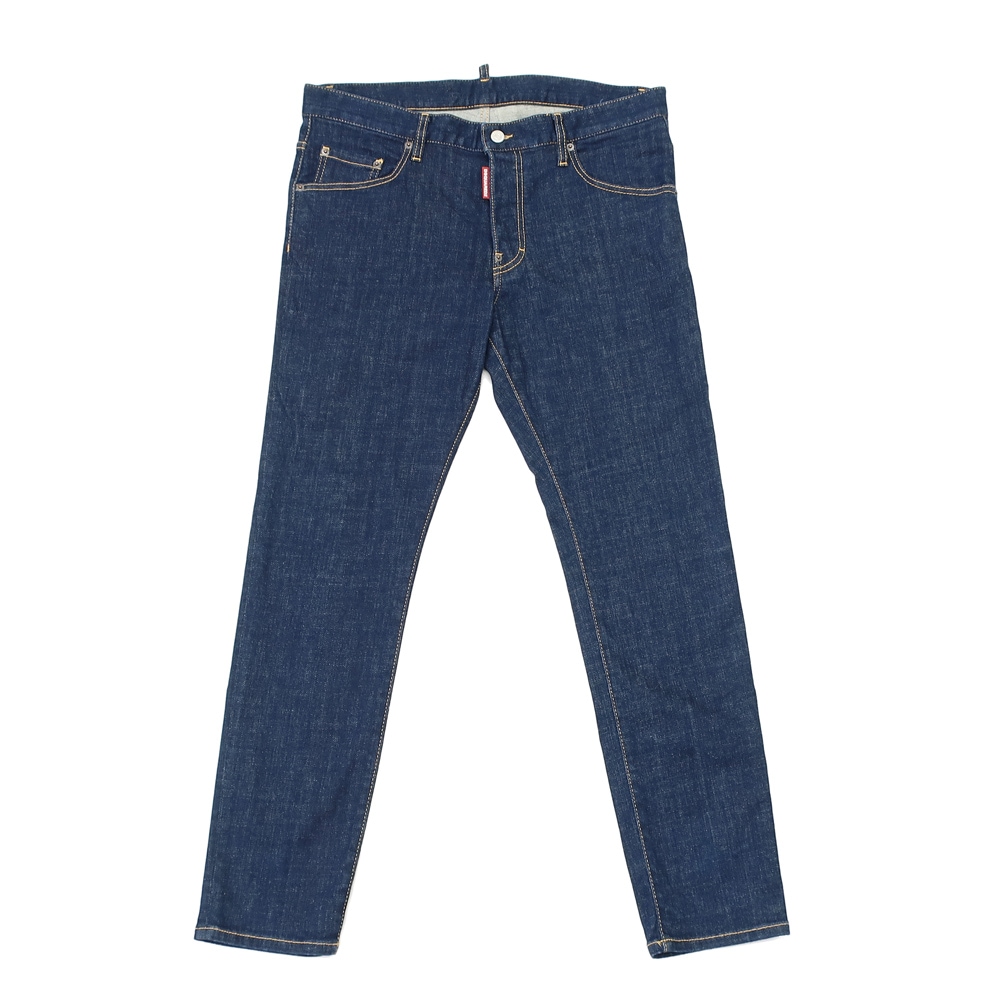 【天白】【DSQUARED2】ディースクエアード デニムパンツ S74LB1198 S30664 SKATER JEAN インディゴブルー サイズ50 175/76A アパレル 服 ボトムス メンズ【中古】