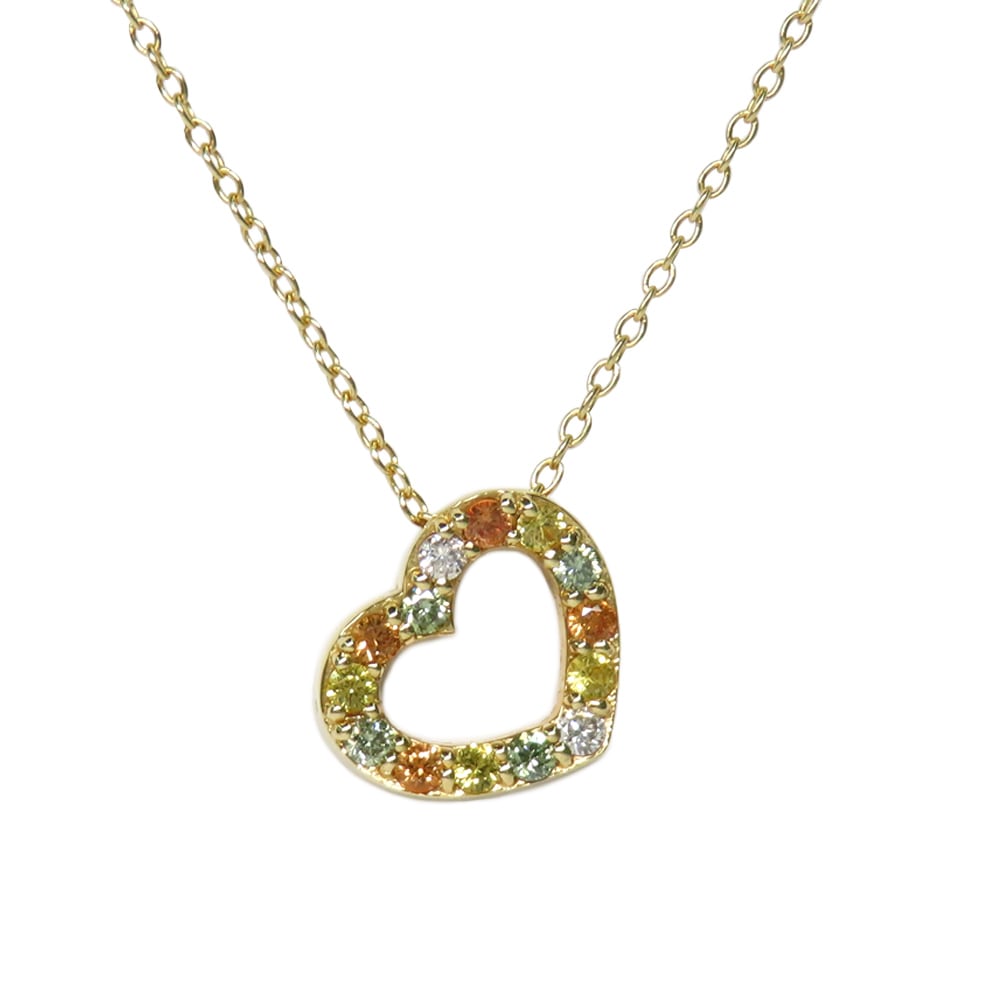 ��̾�Ų��ۡ�PONTE VECCHIO�ۥݥ�ƥ������� ����ĥ������� �ͥå��쥹 K18YG ��������������� �ϡ��� TRG0.04ct ���顼���ե����� S0.09ct D0.02ct 40cm ���奨�꡼ ���������꡼ ��ǥ���������š�