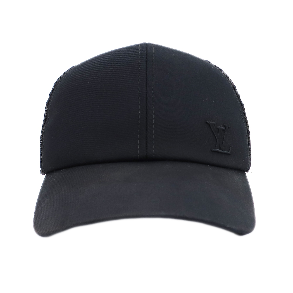 【天白】【LOUIS VUITTON】ルイヴィトン キャップ ベースボール モノグラム メッシュ 帽子 M77115 サイズ60 ブラック 黒 アパレル メンズ レディース 小物 その他【中古】