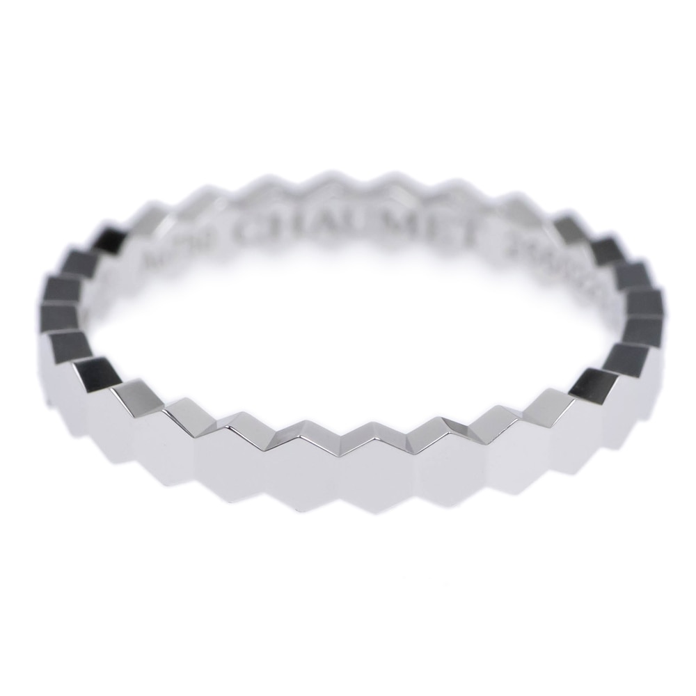 【名東】【CHAUMET】ビー ドゥ ショーメ コレクション リング 081930 52号 750WG ビーマイラブ ハニカム ホワイトゴールド K18 ジュエリー 指輪【中古】