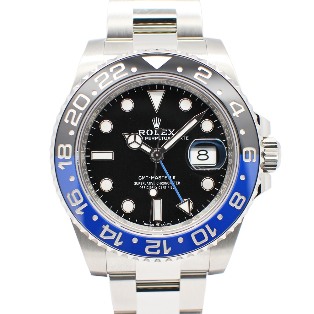 【名古屋】【ROLEX】ロレックス GMTマスターII 126710BLNR ランダム ブラック SS 自動巻き メンズ オイスター 保証書付き 2024年 新品同様【中古】