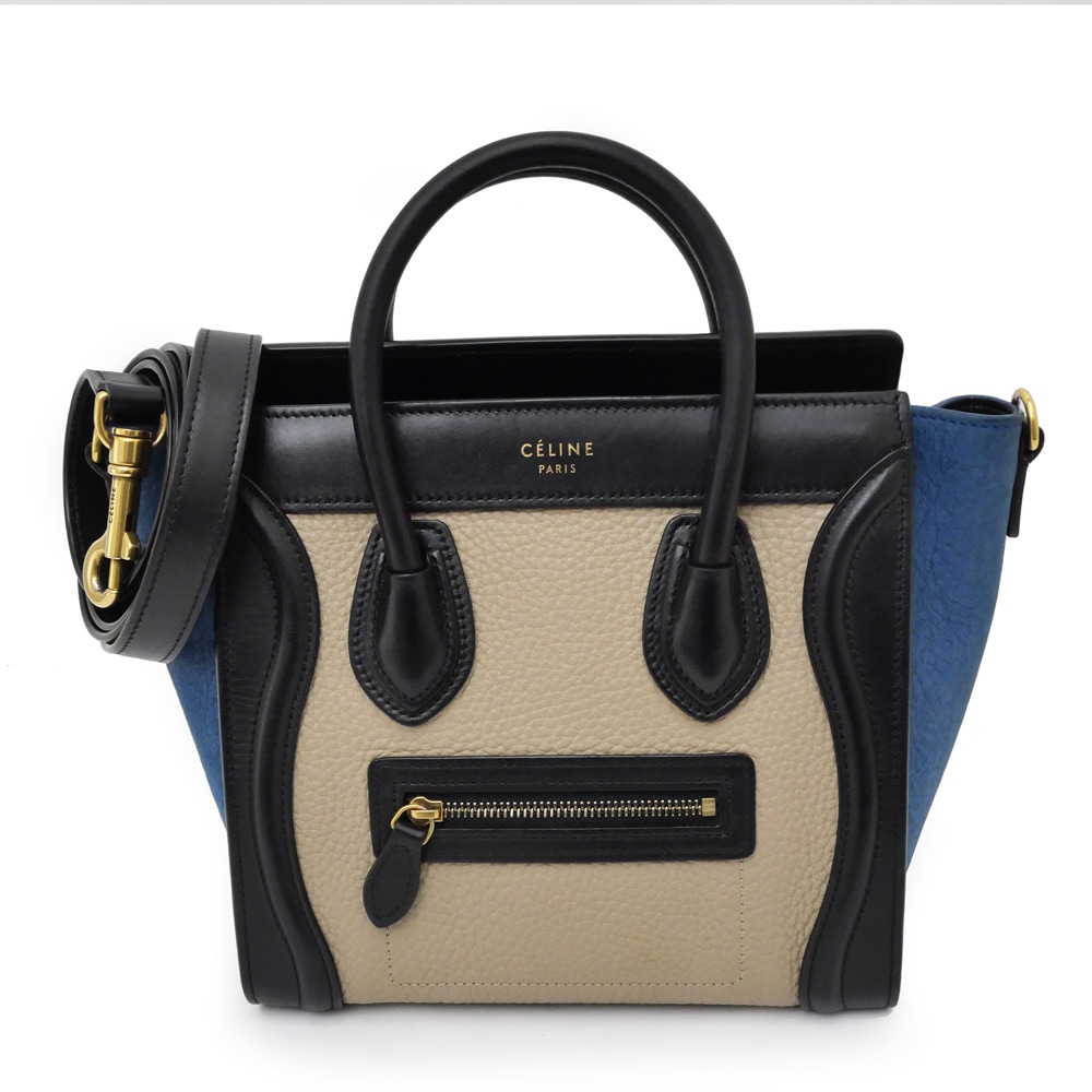 ��̾��ۡ�CELINE�ۥ��꡼�� �饲���� �ʥΥ���åѡ� 168243 �֥�å� �١����� �֥롼 ������ɶ�� �ȥꥳ������ �ϥ�� �������� 2way �Хå� ��ǥ���������š�