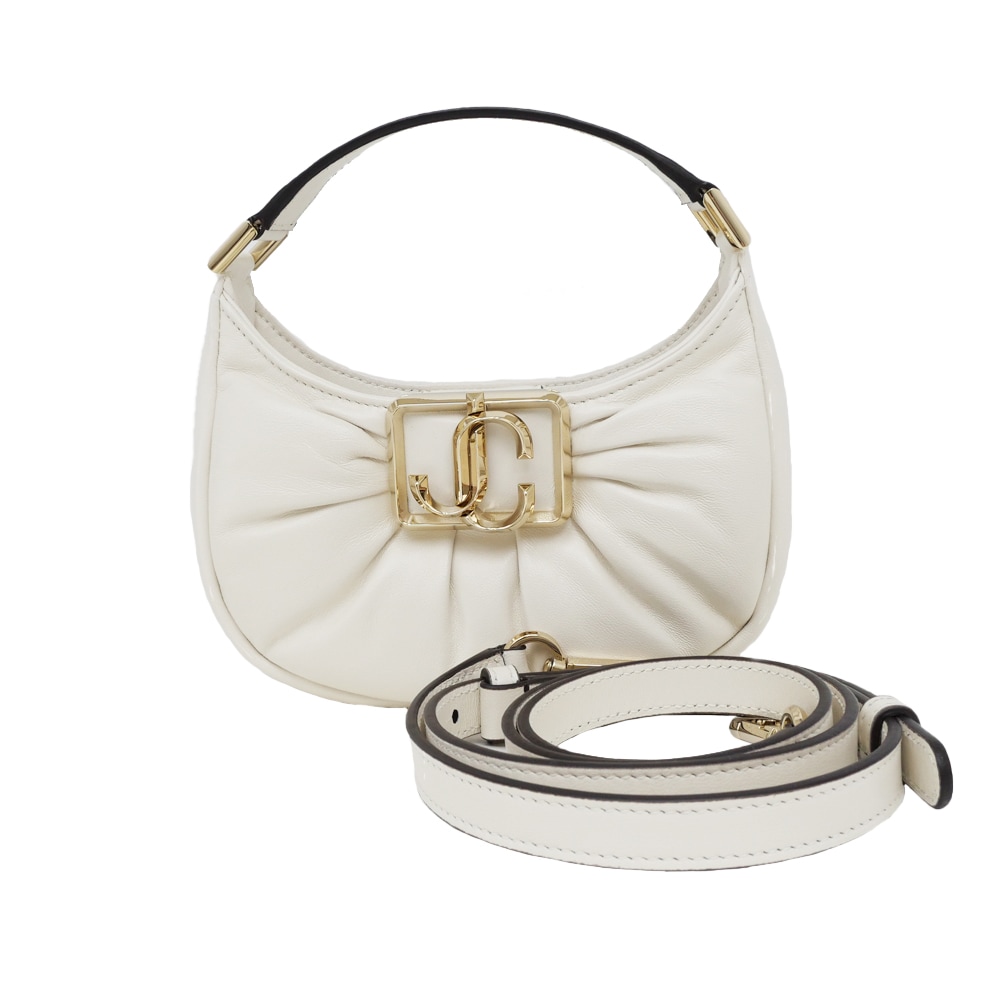 ��̾��ۡ�JIMMY CHOO�ۥ��ߡ����奦 Edie Hobo Mini 2WAY ���������Хå� �ϥ�� �ۥ磻�� ��ǥ����� ����¾�ڿ��ʡۡ�̤���ѡۡ���š�