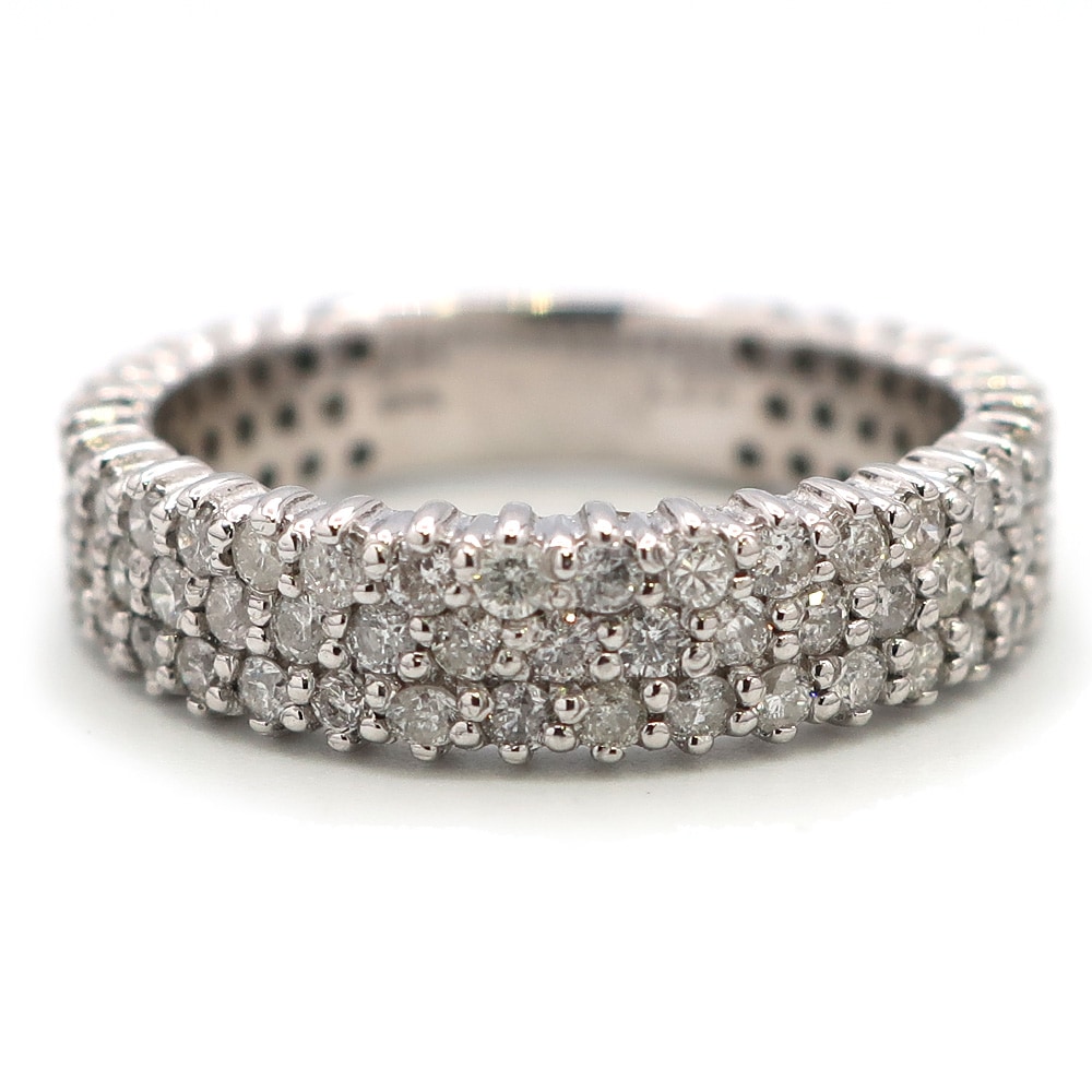 ŷۡJEWELRYۥ奨꡼ ˥ƥ   ֥ K18WG ۥ磻ȥ  1.25ct 15 ǥ ǥ ꡼ İ š