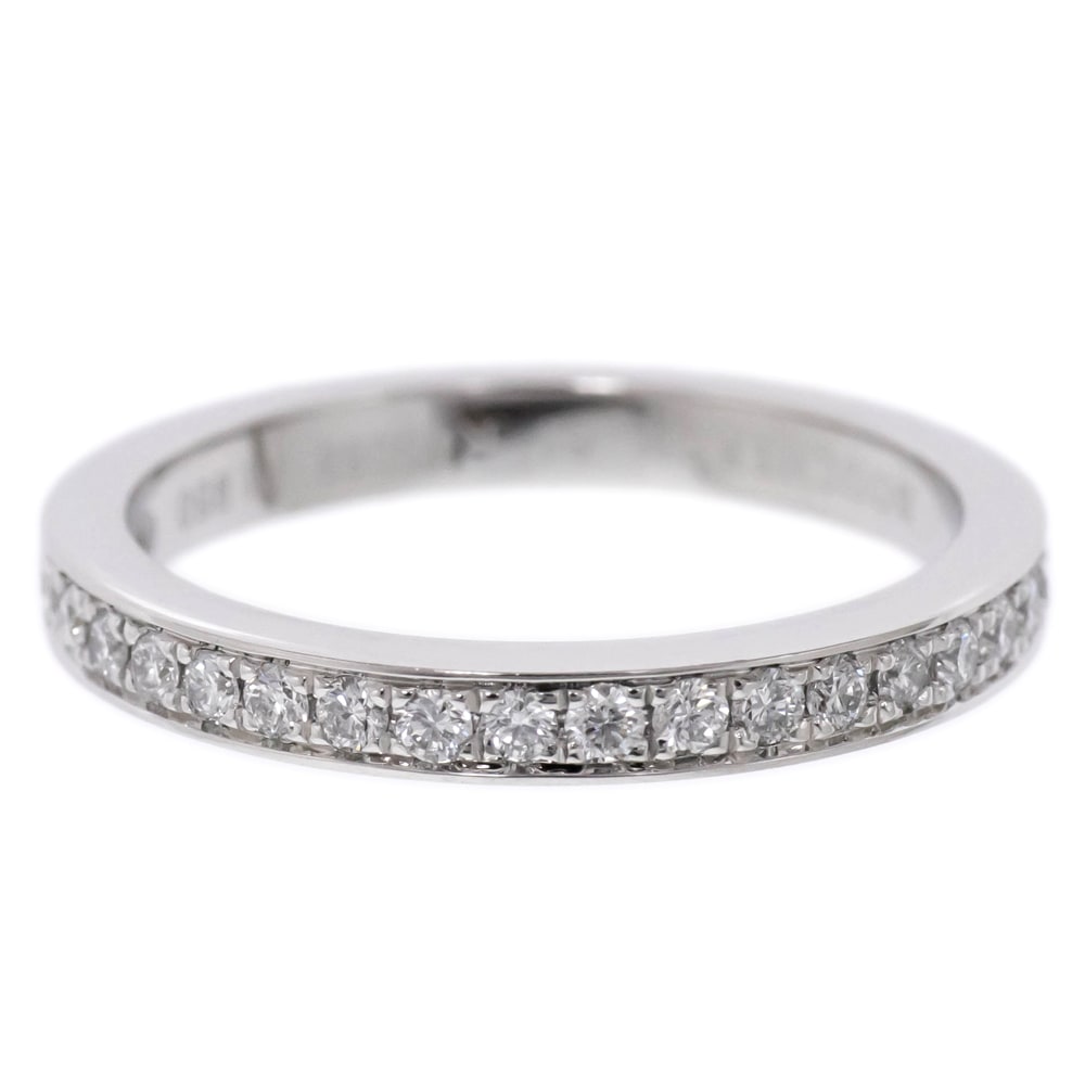 【名東】【BOUCHERON】ブシュロン BELOVED ビーラブド リング JAL00290 ハーフパヴェ ダイヤモンド 51号 プラチナ Pt950 ジュエリー 指輪【中古】