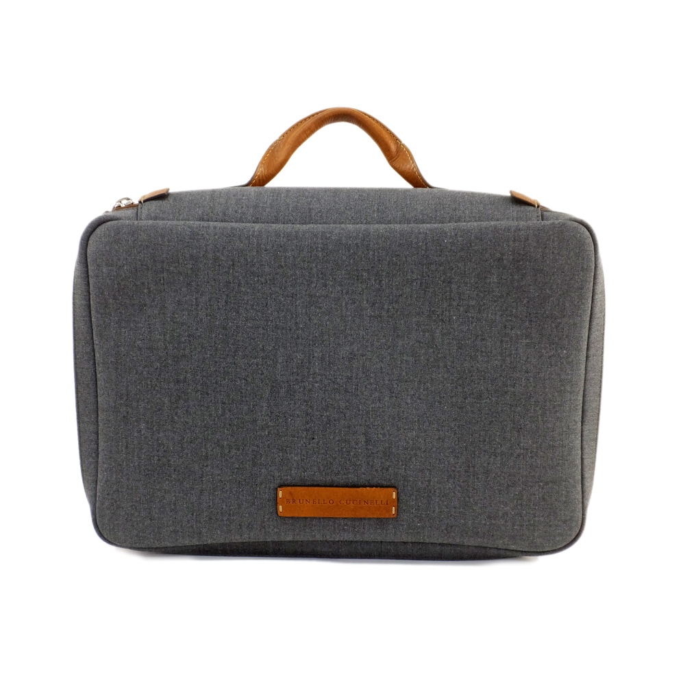 ��ŷ��ۡ�BRUNELLO CUCINELLI�ۥ֥�ͥ������ͥ� �ϥ�ɥХå� ���졼�ߥ֥饦�� �����Х��ߥ쥶�� ������ɥХå� ����å� ι�ԥݡ��� �ӥ��ͥ� ��� ��ǥ����� �����š�