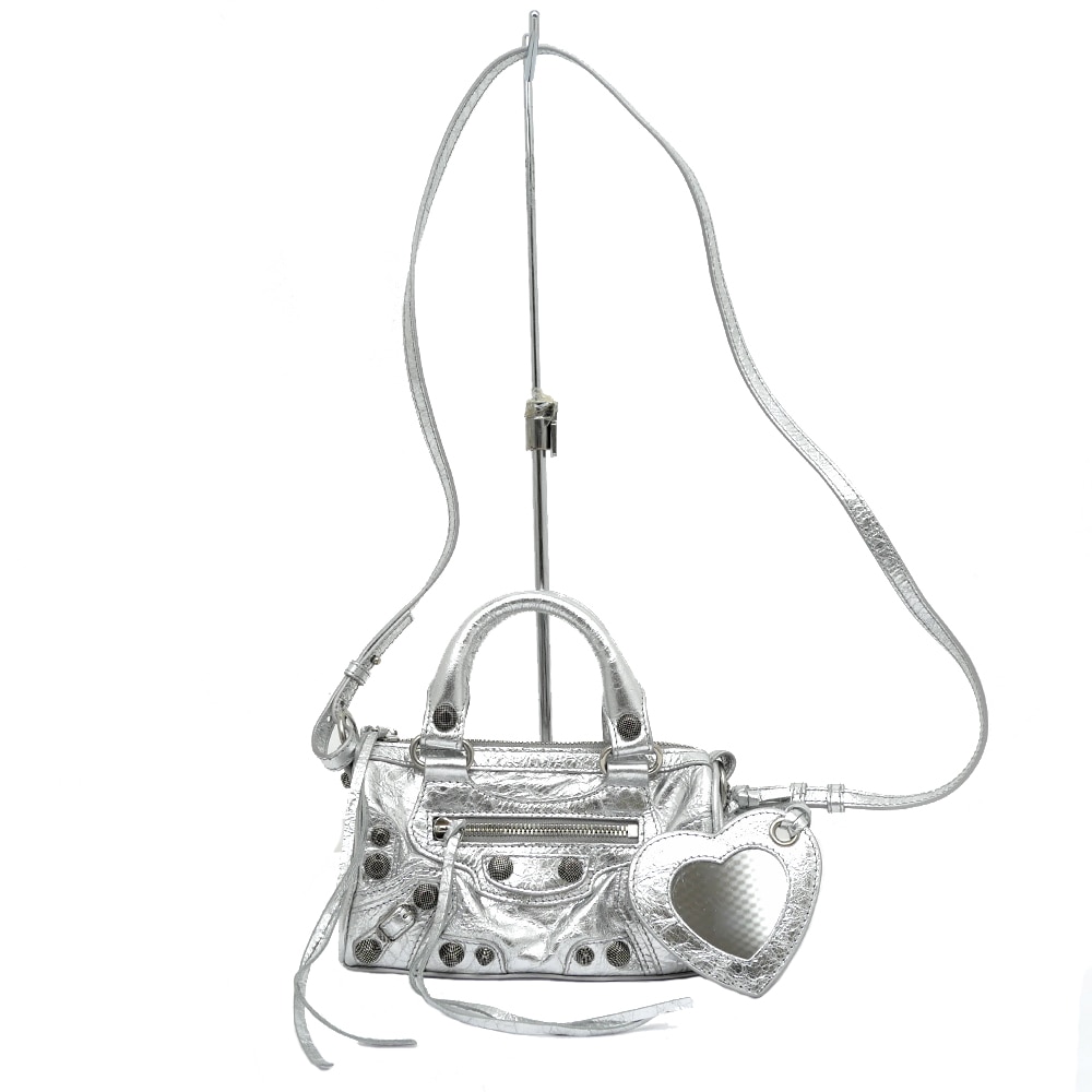 ��̾��ۡ�BALENCIAGA�ۥХ�󥷥��� �륫������ �ʥ� NANO 792599 �᥿��å�����С� 2WAY�ϥ�ɥХå� �������� �쥶�� ��ǥ����� ����¾�ڿ���Ʊ�ۡ͡���š�