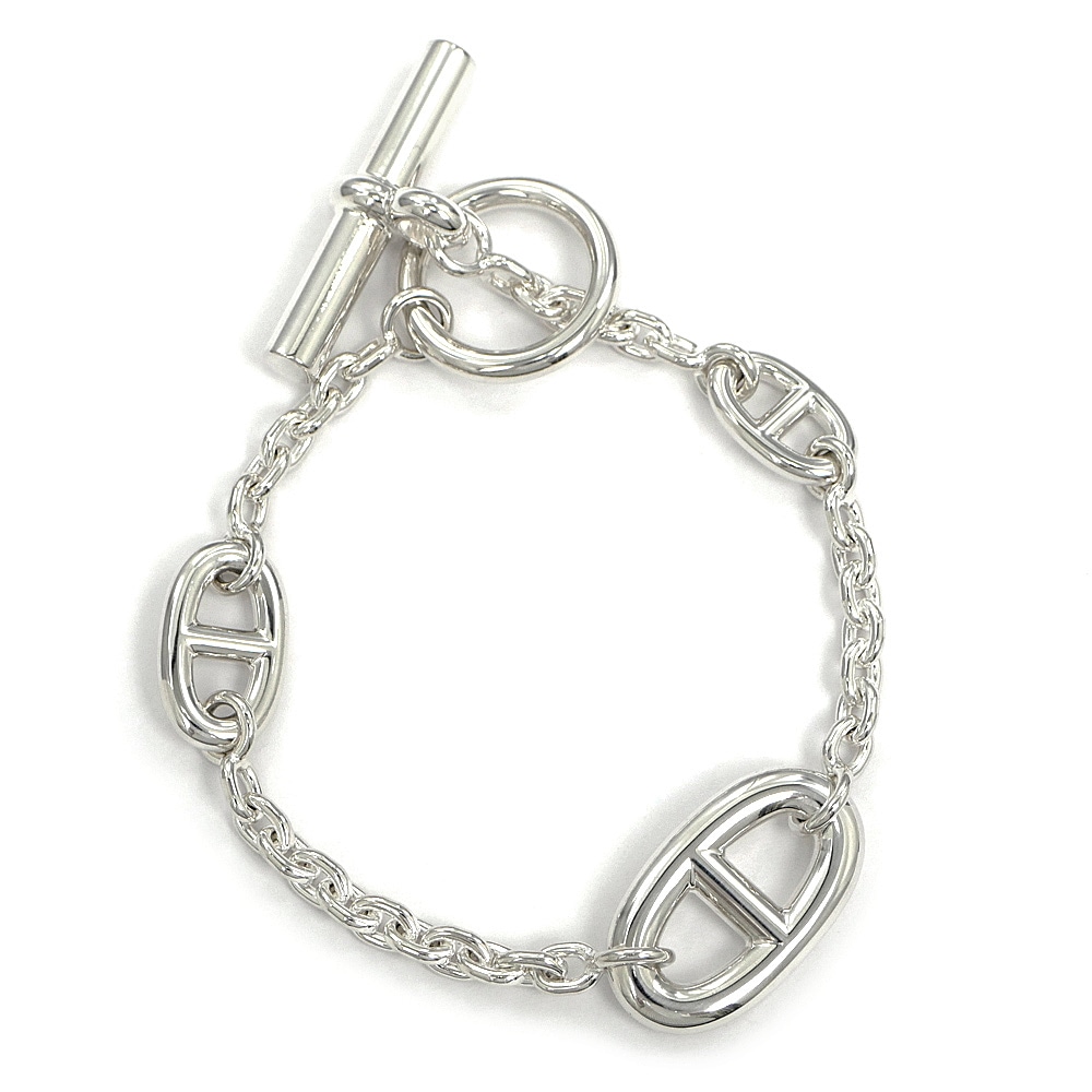 〔上品な印象に〕 HERMES エルメス ブレスレット プスプス アイスグレー 上品な印象に〕 HERMES エルメス ブレスレット プスプス アイス