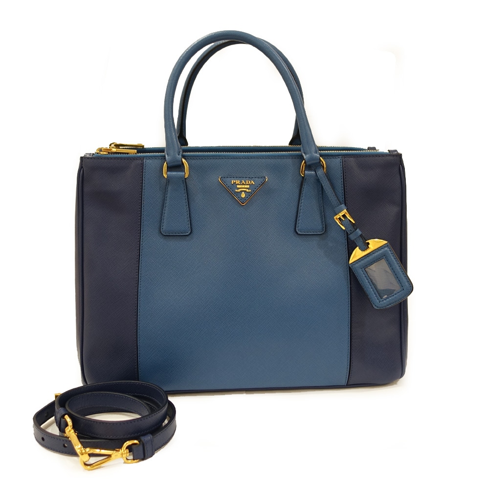 栄】【PRADA】プラダ ガレリア 2WAY トートバッグ B2274C サフィアーノ