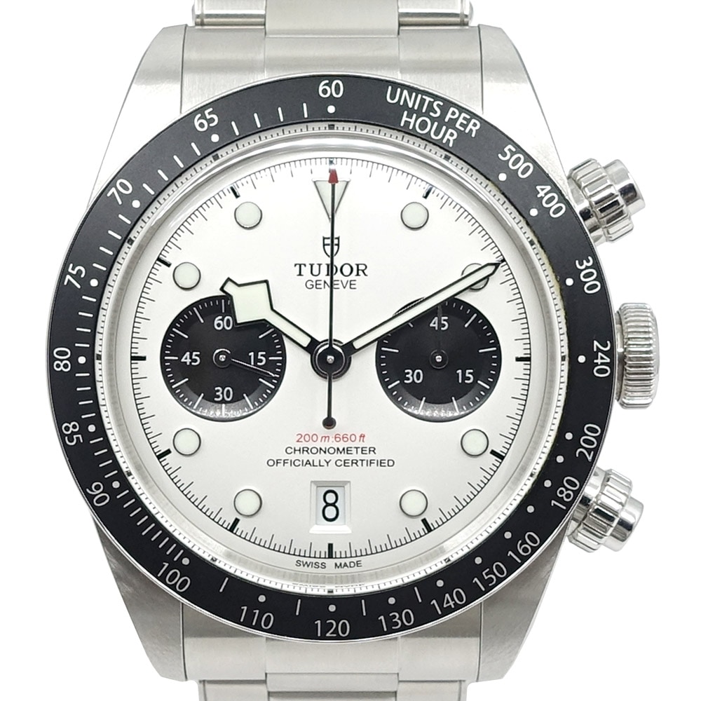 �ڱɡۡ�TUDOR�ۥ��塼���� ���塼�ɥ� �ӻ��� �֥�å��٥� ������ 79360N-0012 �ۥ磻��/�֥�å� SS ���ƥ�쥹�������� ��ư���� 41mm ���ʥ��� ���� ��� �ݾڽ� 2024ǯ Ȣ����š�