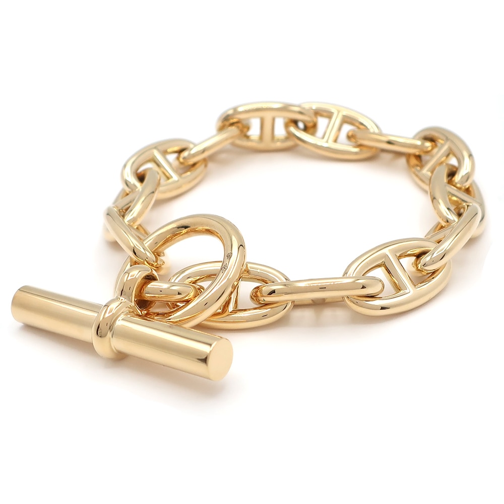 ❝極美品❞ エルメス シェーヌダンクル ダダ IDブレスレット ゴールド 750 ❝極美品❞ エルメス シェーヌダンクル ダダ IDブレスレット