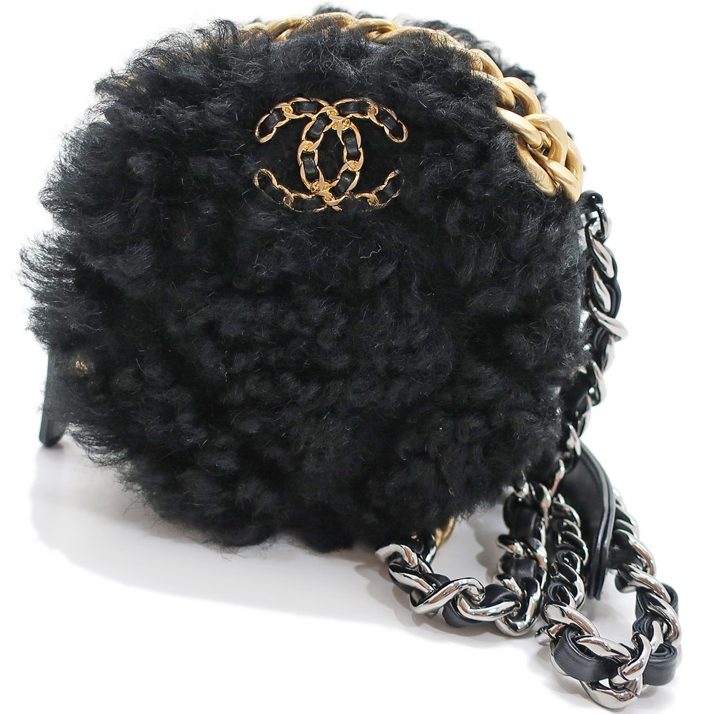 ��ŷ��ۡ�CHANEL�ۥ���ͥ� �饦��� �ܥ� ���������Хå� ����ͥ�19 �� AP0945 ������� �������� �� ����С� ��ǥ����� �Ф�ݤ� �֥�å� BK ���ʡ���š�