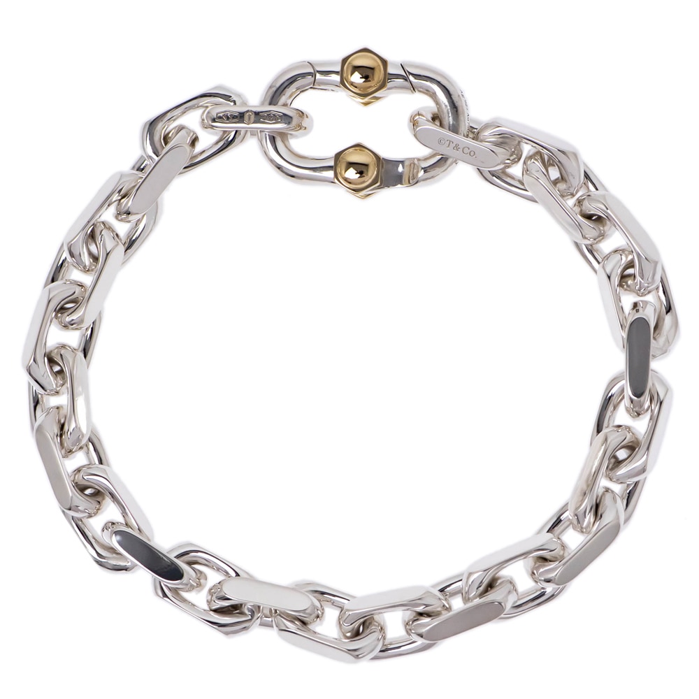 ★TIFFANY&Co.ティファニー メイカーズブレスレッAg925Au750★ 楽天市場】【ギフト品質】ティファニー Tiffany&co ブレスレット