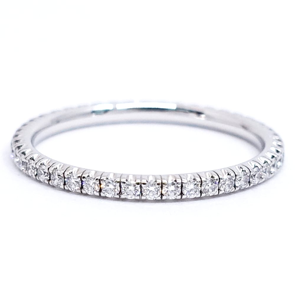 エタンセル カルティエ ハーフエタニティー ダイヤモンド ♯48 2.0mm エタンセル カルティエ ハーフエタニティー ダイヤモンド ♯48 2.0mm