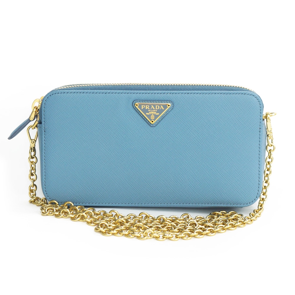 �ڱɡۡ�PRADA�ۥץ�� 1DH010 ���ե������� �������󥷥������Хå� ���ޥۥ������� �饤�ȥ֥롼 �忧 ������ɶ�� Ȣ����š�