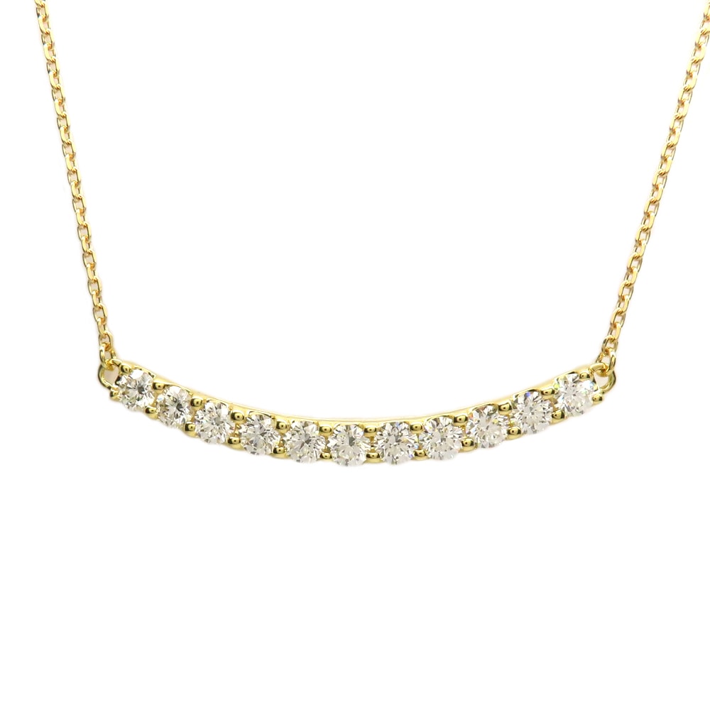 極美品ネックレス 18金 イエロー ゴールドK18 750刻印有りレディース 名古屋】【JEWELRY】ネックレス デザイン K18 750 イエロー