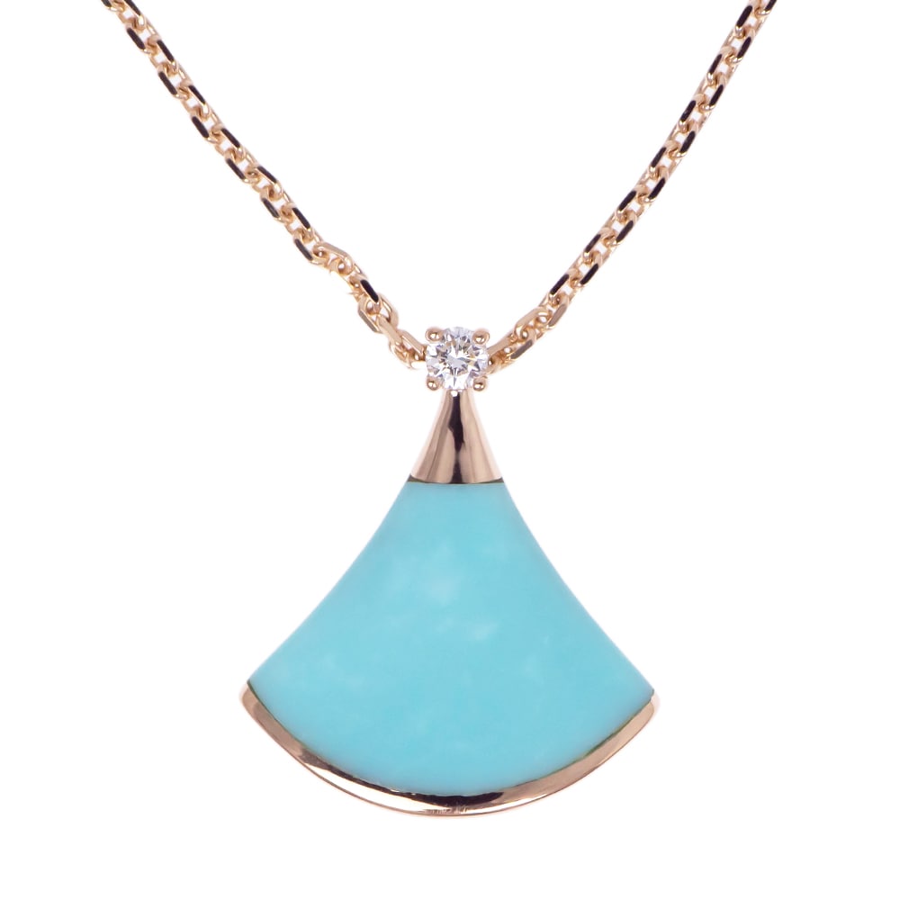 ��̾��ۡ�BVLGARI�ۥ֥륬�� �ǥ������� �ɥ꡼�� �ͥå��쥹 750PG �ԥ󥯥������ 43cm-41cm �����㥹�����դ� ���������� ������ 4.5g ���奨�꡼ ���������꡼����š�