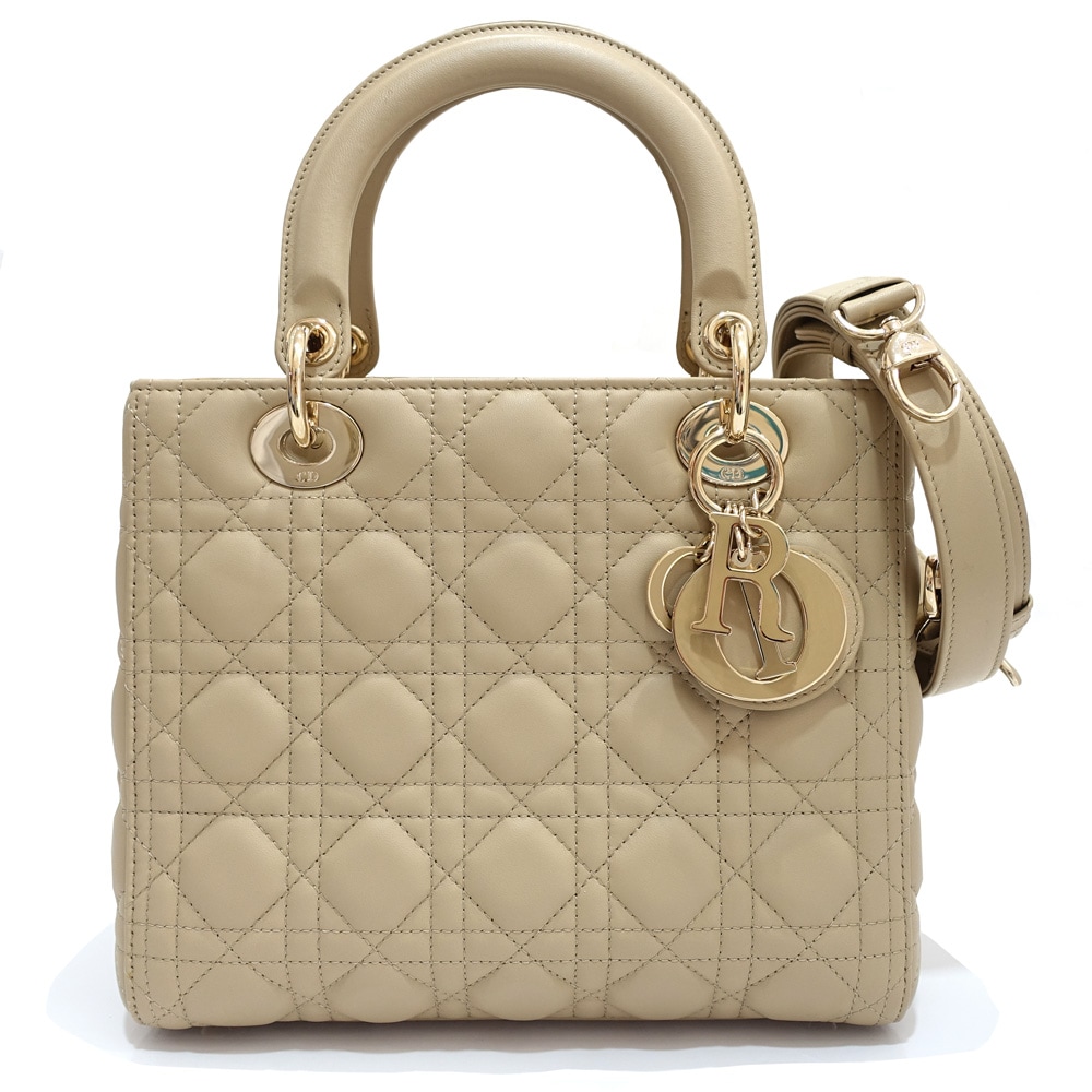 Dior ベージュ ブラウン バッグ Christian Dior ショルダーバッグ ブラウン ベージュ ゴールド