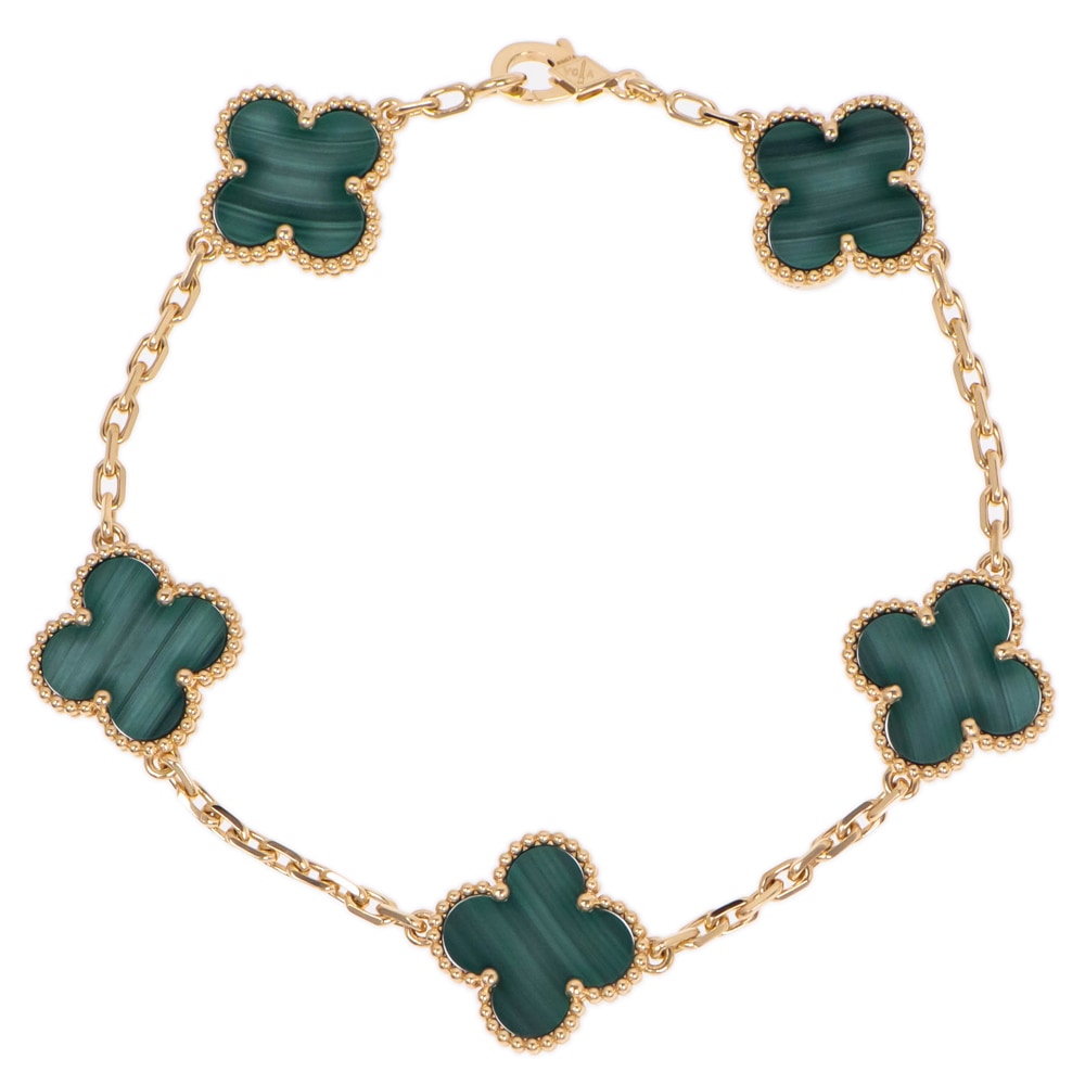 ��̾��ۡ�VAN CLEEF&ARPELS�ۥ����󥯥꡼�ա������ڥ� ������ơ��� ����ϥ�֥� �֥쥹��å� 5������� VCARL80900 750YG 18K ��������������� �ޥ饫���� ���奨�꡼����š�