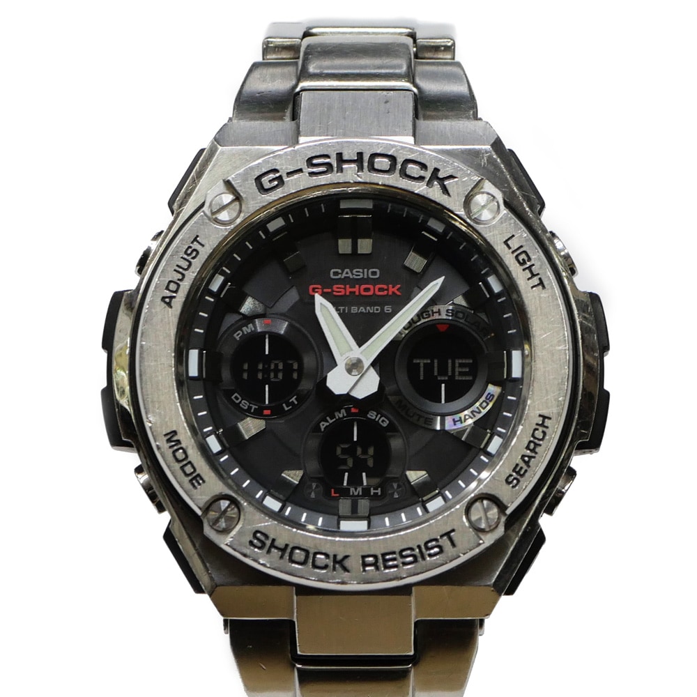 ̾ۡCASIOۥ G-SHOCK G-STEEL GST-W110D-1AJF ֥åʸ ƥ쥹 ե顼 ӻ 󥺡š