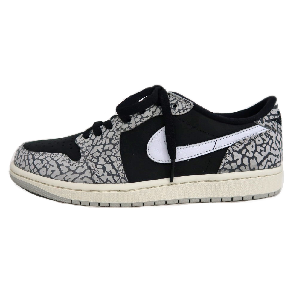 【名東】【NIKE】ナイキ スニーカー エアジョーダン1 レトロ LOW OG CZ0790 001 26.5cm ブラック　グレー ホワイトメンズ【新品同様】【中古】