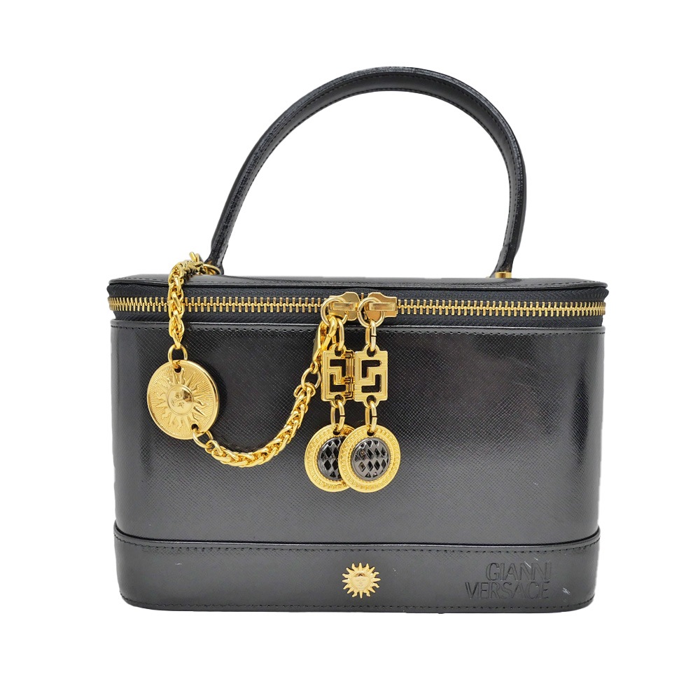 名東】【GIANNI VERSACE】ジャンニヴェルサーチェ バニティバッグ 化粧