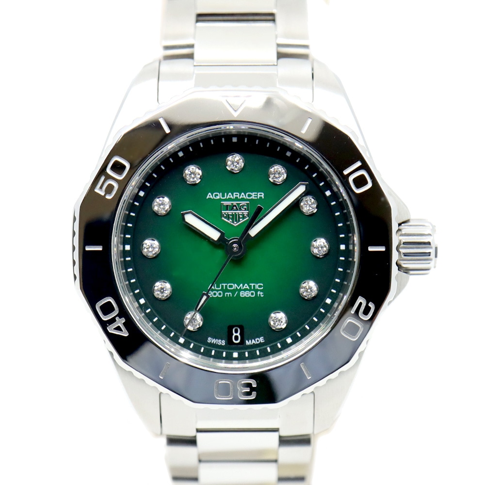【栄】【TAGHEUER】タグホイヤー アクアレーサー グリーン プロフェッショナル200 オートマチック WBP2415.BA0622 腕時計【新品】【未使用】【中古】