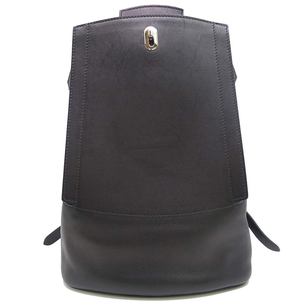栄】【HERMES】エルメス サックアド GR24 ブラック シルバー金具