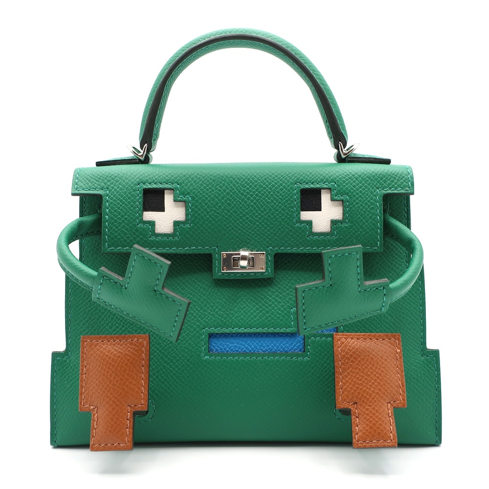 天白】【セール】【HERMES】エルメス ケリードール ピクト バッグ