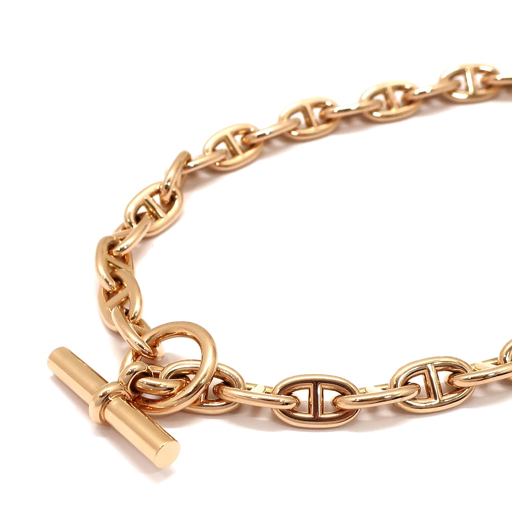 天白】【HERMES】エルメス シェーヌダンクルMM ネックレス 36コマ 36