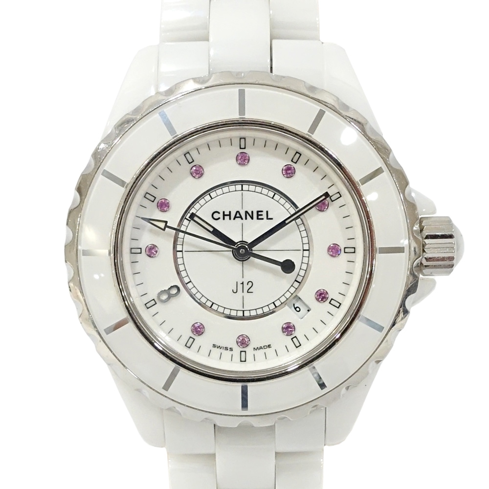 ڱɡۡCHANELۥͥ J12 H2054 2008ǯ¥֥ƥåǥ ۥ磻ȥߥå 33mm  2008ǯ ӻ ǥš